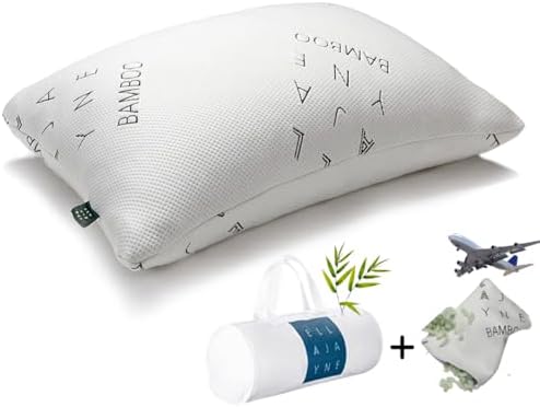 Ella Jayne Luxury Viscose Bamboo Pillow with Zipper and Carry Pouch