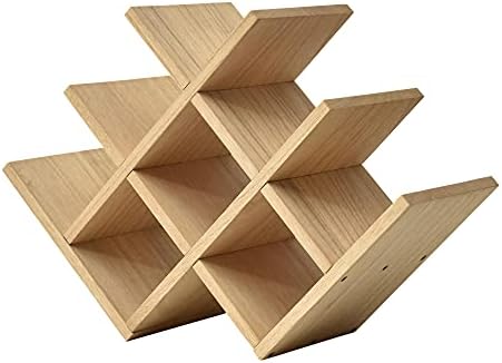 KIRIGEN 3-Tier Wooden Wine Rack for 8 Bottles 1