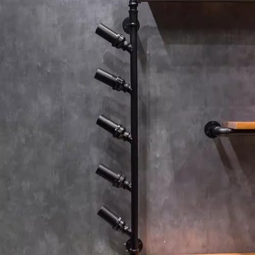 Industrial Style Wall-Mounted Wine Rack Holder