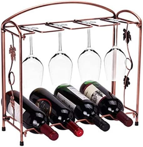ALDEPO Copper Wine Glass Storage Rack Baroque Design
