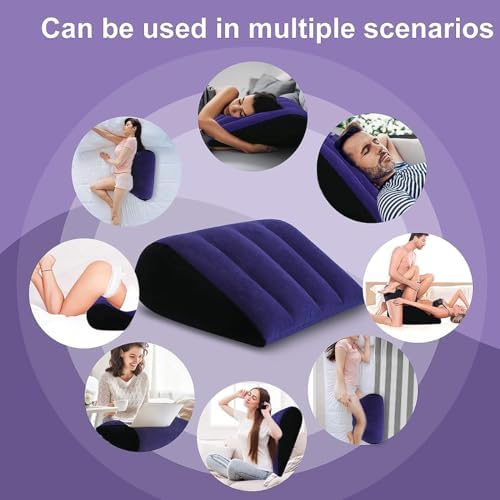Wedge Pillow with Inflation Pump - Support for Side Sleepers