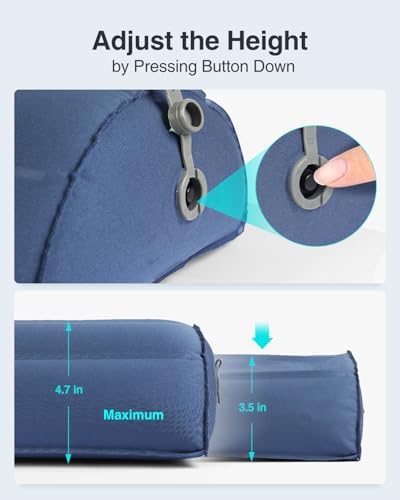 Luxtude Inflatable Leg Pillow for Back Side Sleep