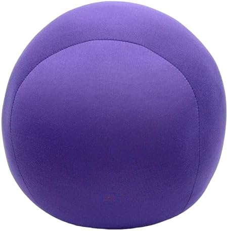 Mushy Pillows Ball Shape Round Bolster Microbead Support Throw Pillow Purple 1
