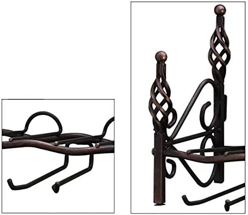 BOCbco Wall-Mounted Wine Rack with Goblet Holder