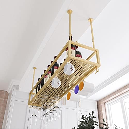 Adjustable Wine Glass Holder for Cabinet and Ceiling