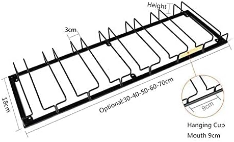 Wall-Mounted Wine Rack with 4 Slots for Ceiling or Cabinet