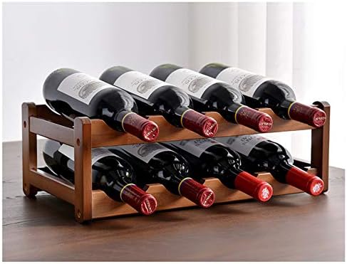 BOCbco Rustic Wine Rack for 6 or 8 Bottles