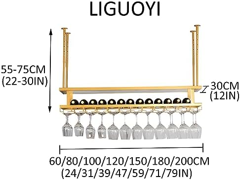 LIGUOYI Adjustable Wine Glass Rack with Screws
