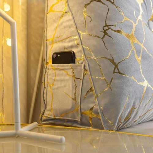 XSCQ Button Triangle Headboard Pillow with Removable Cover