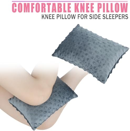 BNRendles Minky Dot Knee Pillow for Side Sleepers