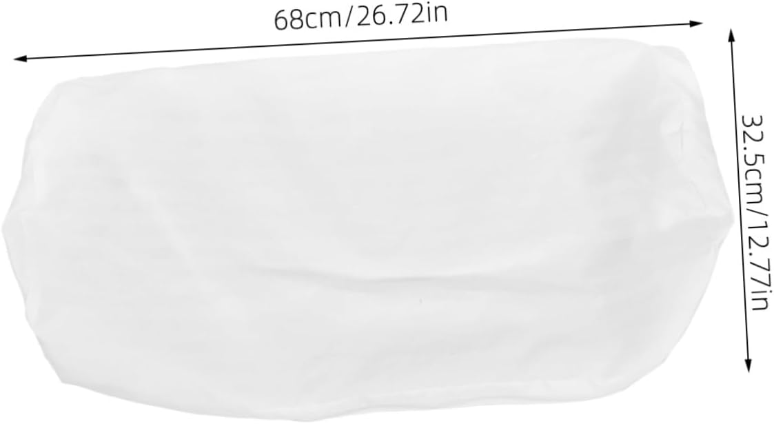 POPETPOP Cylindrical Neck Pillow Case White