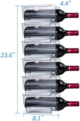 Sutekus 6 Pack Stackable Wine Bottle Holder