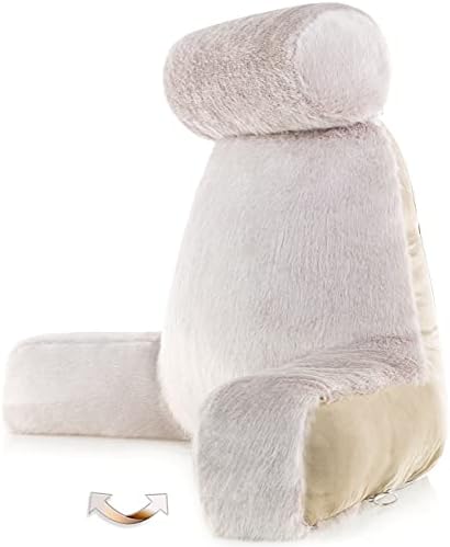 Husband Pillow XXL Reversible Faux Fur Reading Pillow