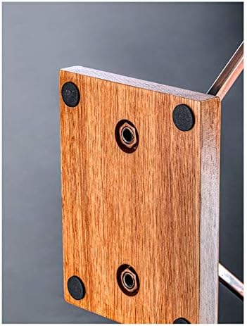 BOCbco Rustic Wrought Metal Wine Rack with 6 Stem Glass Holders 1
