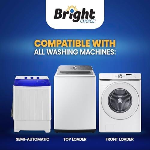 Bright Choice Washing Machine Cleaner Tablets - 24 Pack Universal Cleaner for HE Standard Machines