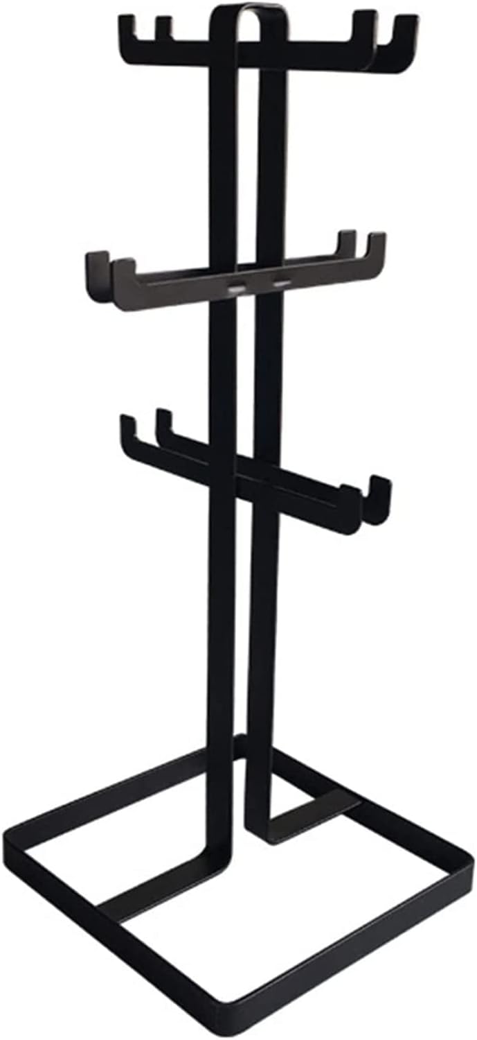 ALDEPO 6-Bottle Wine Rack with Goblet Holder