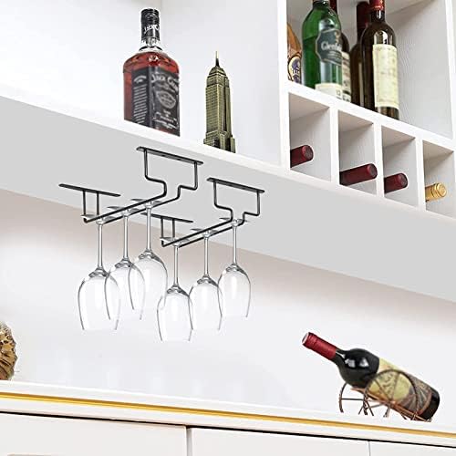Durable Iron Wine Glass Rack with Screw Mount