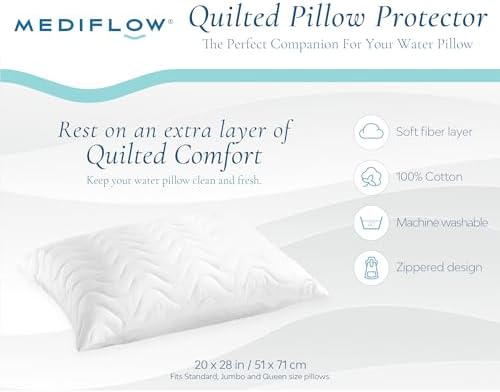 Mediflow Water Pillow with Cotton Protector Set