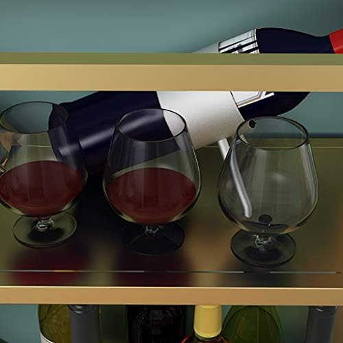 Wall-Mounted Wine Rack Gold Wrought Iron Storage Holder