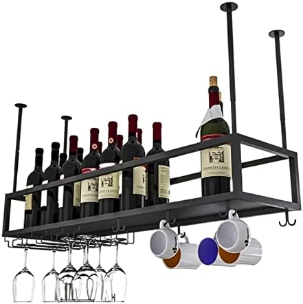 Suuim Metal Wine Glass Holder with Adjustable Stemware Rack