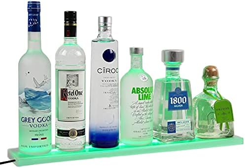 TOYOCC 1-Tier LED Liquor Shelf with Remote Control
