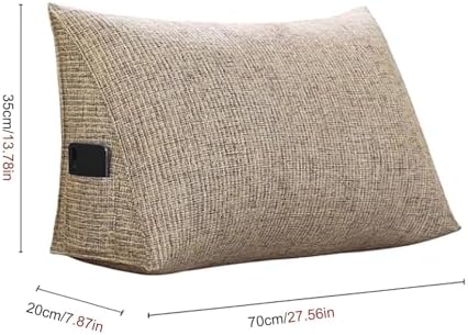 BESNUT Lumbar Pillow with Side Pockets and Zipper 1
