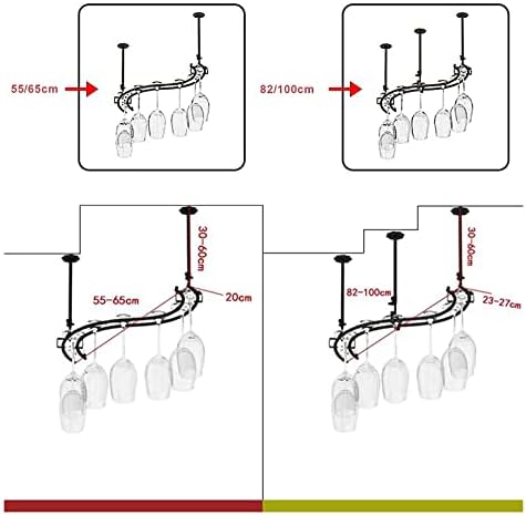 ALDEPO 2-Layer Wall-Mounted Wine Glass Rack 1
