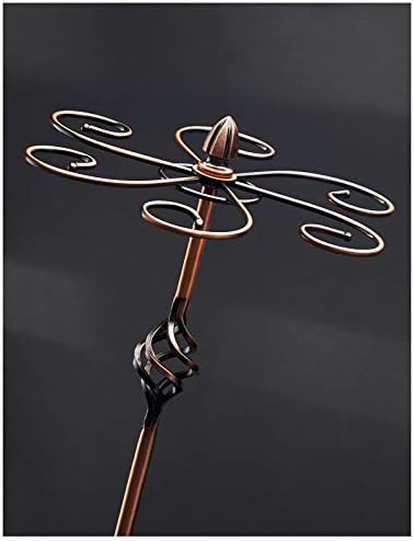 BOCbco Bronze Spiral Wine Glass Rack with 6 Hooks