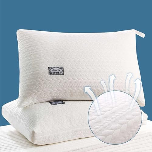 Lovskoo Soft Down Filling Bed Pillow for Stomach and Side Sleepers