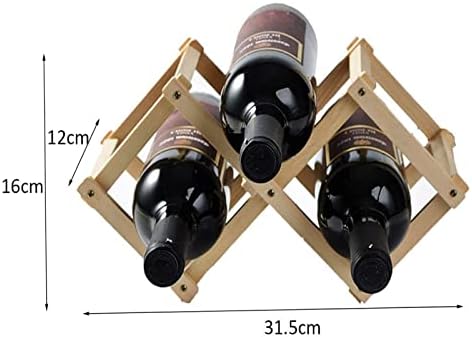 ALDEPO Foldable Wine Rack Storage Display Table