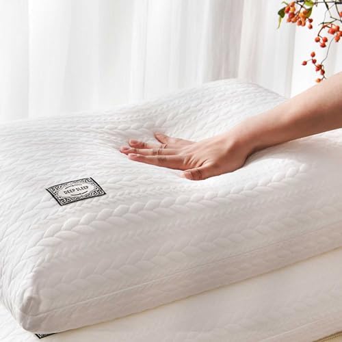 Lovskoo Soft Down Filling Bed Pillow for Stomach and Side Sleepers