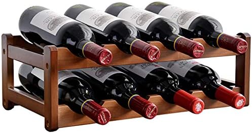 BOCbco Rustic Wine Rack for 6 or 8 Bottles