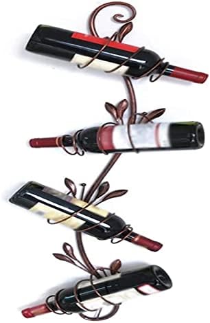 ALDEPO Wall-Mounted Wine Rack Bronze 20x12x95Cm