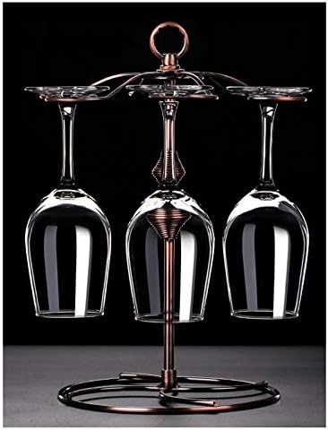 BOCbco 6-Hook Bronze Wrought Iron Wine Rack