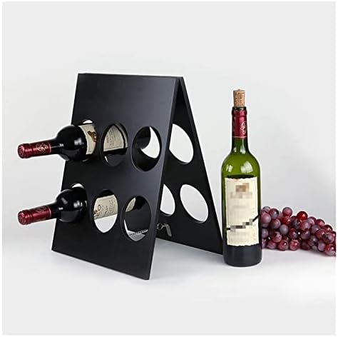 ALDEPO Wine Rack Wall Mounted Black 37x30x18cm