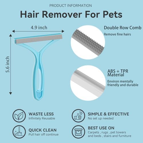 SOCCSO Pet Hair Remover for Carpets Furniture