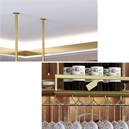 Wall-Mounted Wine Rack with Hanging Stemware Holder