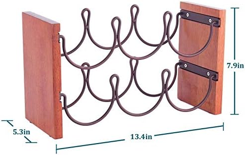 BOCbco Tabletop Wine Rack for 6 Bottles