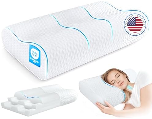 Zibroges Cervical Neck Pillow - Adjustable Orthopedic Support