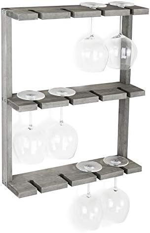 Wall-Mounted Wine Racks Wooden Design for Home and Restaurant