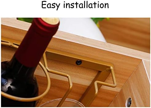 Elegant Wall-Mounted Wine Racks with Rose Gold Finish