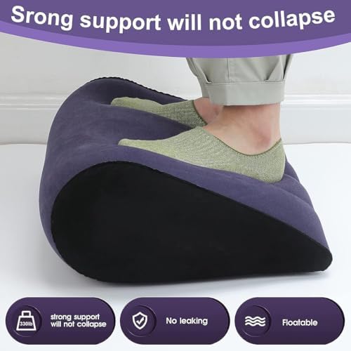Wedge Pillow with Inflation Pump - Support for Side Sleepers