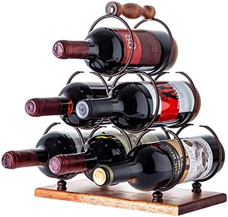 ALDEPO Wine Rack Holds 6 Bottles Wall Mounted Elegant Design
