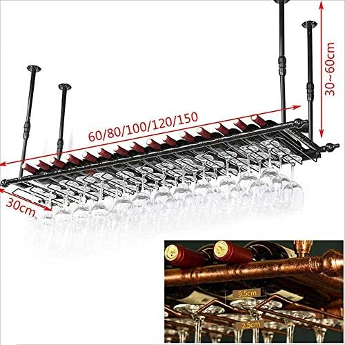 Adjustable Wall-Mounted Wine Rack in Brass