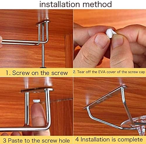 Modern Wine Glass Holder with Mounting Accessories 35Cm 1 Row