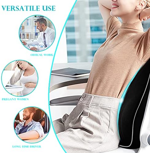 Ecloud Shop Lumbar Support Cushion Set - Black