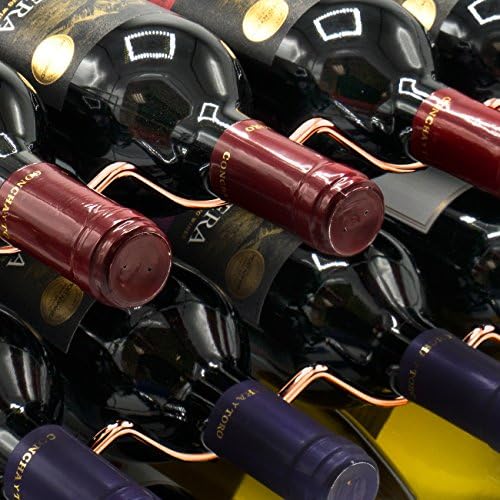 Sorbus Copper 3-Tier Wine Rack - Holds 12 Bottles
