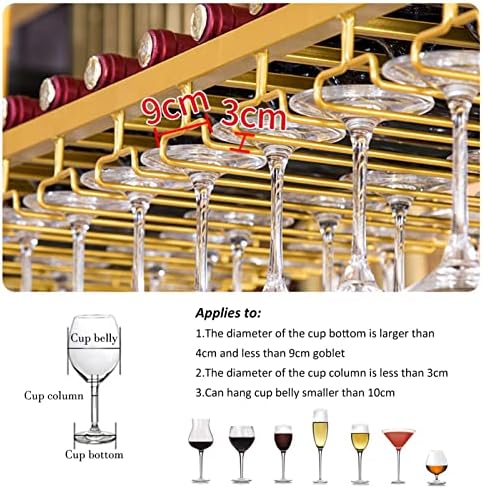 Sturdy Metal Ceiling Wine Rack with Adjustable Boom