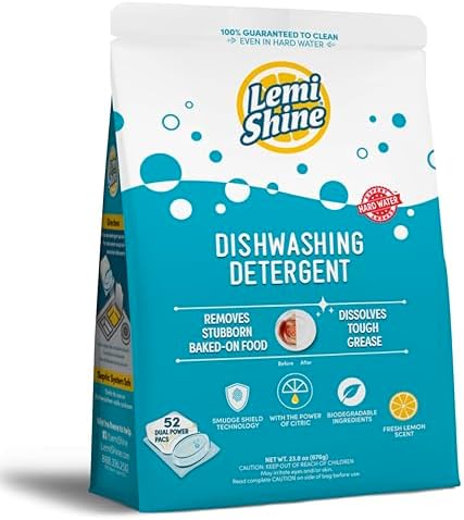 Lemi Shine Dishwasher Pods 52 Count Eco Friendly