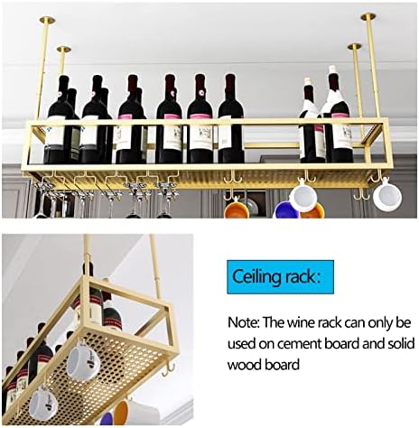 Adjustable Wine Glass Holder for Cabinet and Ceiling